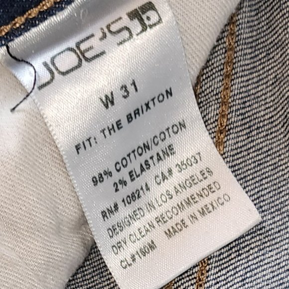 JOE'S Jeans Blue Denim Distressed Skinny Ankle Jeans Size 31 - Picture 5 of 7